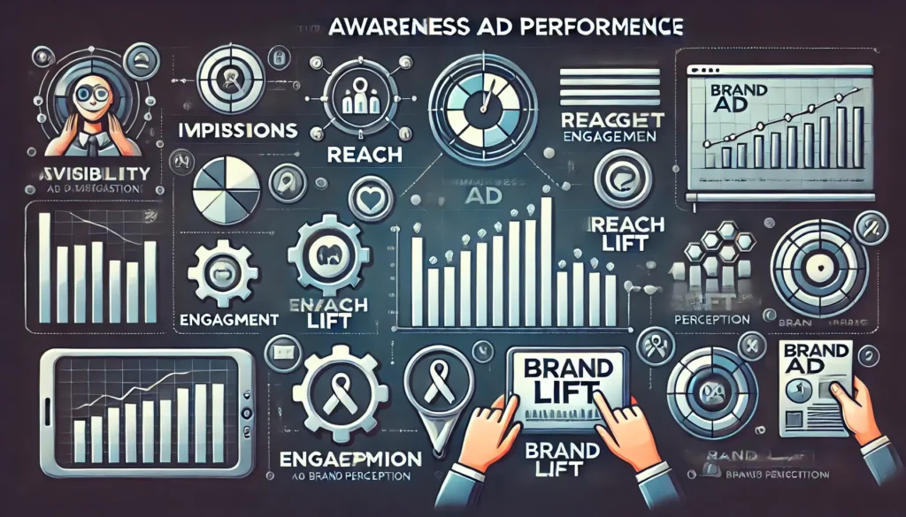 What is social media advertising budget showing ad spend, reach, impressions, and campaign performance across Meta and Google platforms